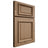 Shiloh Cabinetry Full Overlay Montgomery White Oak Plain Cut Natural Door