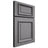 Shiloh Cabinetry Full Overlay Montgomery White Oak Plain Cut Sterling Door