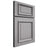 Shiloh Cabinetry Full Overlay Montgomery White Oak Plain Cut Stratus Door