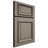 Shiloh Cabinetry Full Overlay Montgomery White Oak Plain Cut Thyme Door