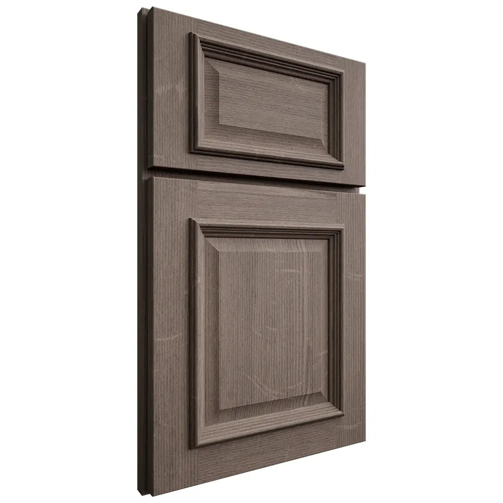 Shiloh Cabinetry Full Overlay Montgomery White Oak Quarter Sawn Clay Door