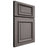 Shiloh Cabinetry Full Overlay Montgomery White Oak Quarter Sawn Flagstone Door