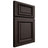 Shiloh Cabinetry Full Overlay Montgomery White Oak Quarter Sawn Morel Door