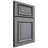Shiloh Cabinetry Full Overlay Montgomery White Oak Quarter Sawn Sterling Door