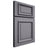 Shiloh Cabinetry Full Overlay Montgomery White Oak Rift Cut Cadet Door