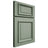 Shiloh Cabinetry Full Overlay Montgomery White Oak Rift Cut Moss Door