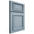 Shiloh Cabinetry Full Overlay Montgomery White Oak Rift Cut Sky Door