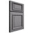 Shiloh Cabinetry Full Overlay Montgomery White Oak Rift Cut Sterling Door