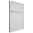 Shiloh Cabinetry Full Overlay Napa Paintable Pure White Door