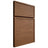 Shiloh Cabinetry Full Overlay Napa Horizontal Alder Plain Cut Walnut Door