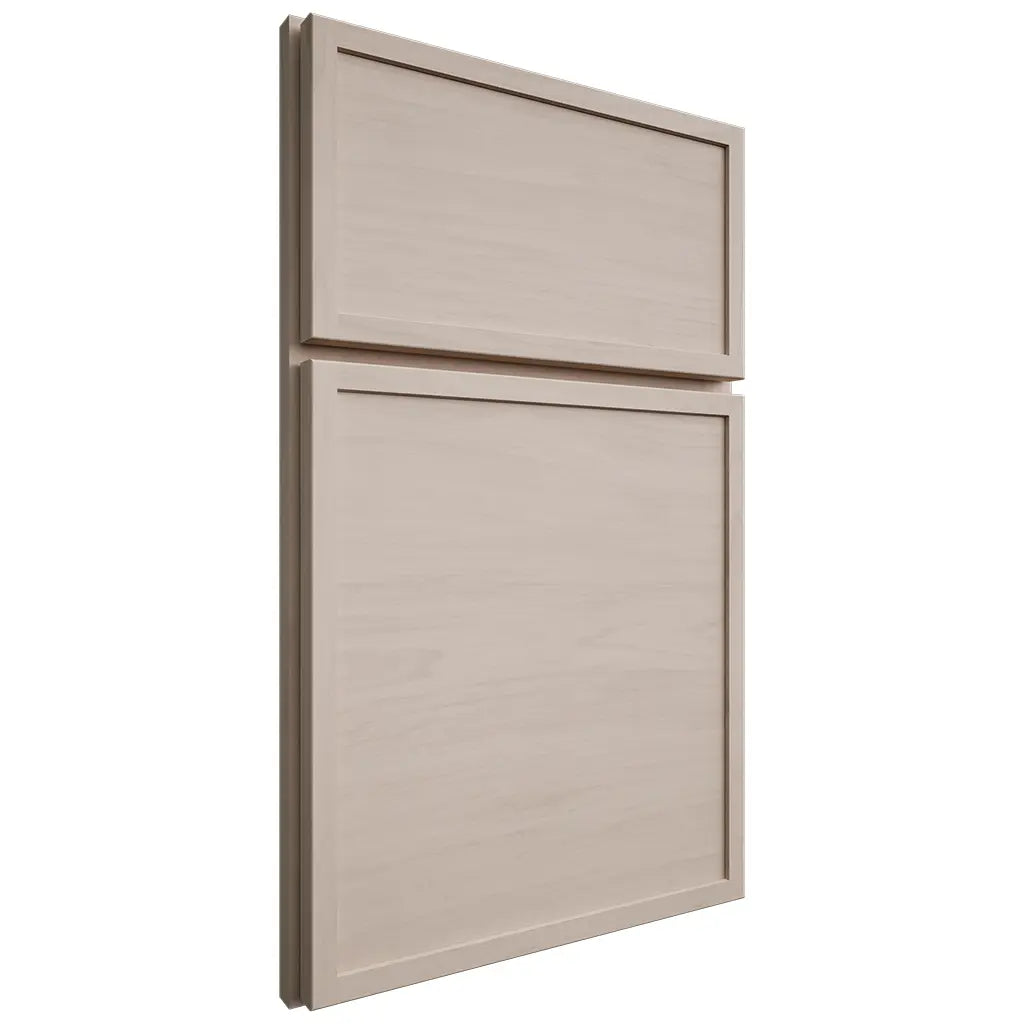 Shiloh Cabinetry Full Overlay Napa Horizontal Alder Plain Cut White Sands Door
