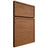 Shiloh Cabinetry Full Overlay Napa Horizontal Cherry Plain Cut Coffee Door