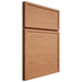 Shiloh Cabinetry Full Overlay Napa Horizontal Cherry Plain Cut Natural Door