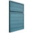 Shiloh Cabinetry Full Overlay Napa Horizontal Hickory Plain Cut Aqua Door