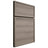 Shiloh Cabinetry Full Overlay Napa Horizontal Hickory Plain Cut Sterling Door