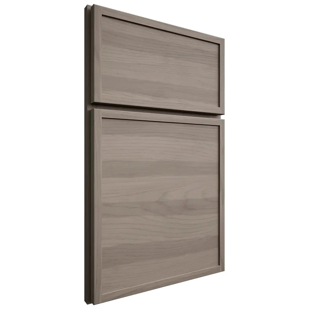 Shiloh Cabinetry Full Overlay Napa Horizontal Hickory Plain Cut Sterling Door