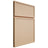Shiloh Cabinetry Full Overlay Napa Horizontal Maple Plain Cut Natural Door