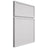 Shiloh Cabinetry Full Overlay Napa Horizontal Paintable Polar Door