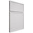 Shiloh Cabinetry Full Overlay Napa Horizontal Paintable Pure White Door