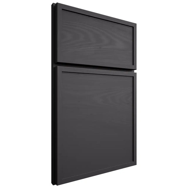Shiloh Cabinetry Full Overlay Napa Horizontal Poplar Plain Cut Cadet Door