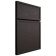 Shiloh Cabinetry Full Overlay Napa Horizontal Poplar Plain Cut Carbon Door