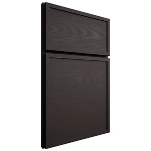 Shiloh Cabinetry Full Overlay Napa Horizontal Poplar Plain Cut Carbon Door