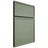 Shiloh Cabinetry Full Overlay Napa Horizontal Poplar Plain Cut Moss Door