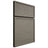 Shiloh Cabinetry Full Overlay Napa Horizontal Poplar Plain Cut Thyme Door
