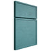 Shiloh Cabinetry Full Overlay Napa Horizontal Red Oak Plain Cut Aqua Door