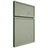 Shiloh Cabinetry Full Overlay Napa Horizontal Red Oak Plain Cut Moss Door