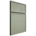 Shiloh Cabinetry Full Overlay Napa Horizontal Red Oak Plain Cut Moss Door
