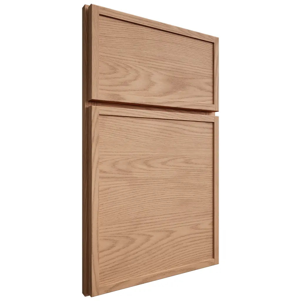 Shiloh Cabinetry Full Overlay Napa Horizontal Red Oak Plain Cut Natural Door