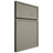 Shiloh Cabinetry Full Overlay Napa Horizontal Red Oak Plain Cut Thyme Door