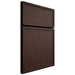 Shiloh Cabinetry Full Overlay Napa Horizontal Walnut Plain Cut Bison Door