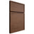 Shiloh Cabinetry Full Overlay Napa Horizontal Walnut Plain Cut Natural Door