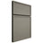 Shiloh Cabinetry Full Overlay Napa Horizontal Walnut Plain Cut Thyme Door
