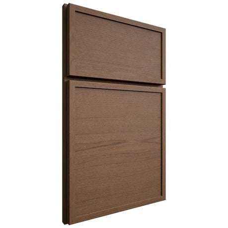Shiloh Cabinetry Full Overlay Napa Horizontal White Oak Plain Cut Autumn Door