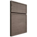 Shiloh Cabinetry Full Overlay Napa Horizontal White Oak Plain Cut Clay Door