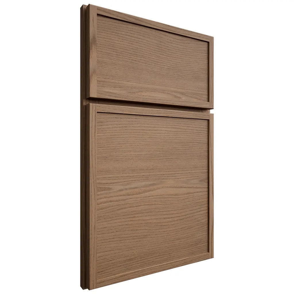 Shiloh Cabinetry Full Overlay Napa Horizontal White Oak Plain Cut Medium Door