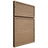 Shiloh Cabinetry Full Overlay Napa Horizontal White Oak Plain Cut Natural Door