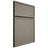 Shiloh Cabinetry Full Overlay Napa Horizontal White Oak Plain Cut Thyme Door