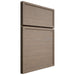 Shiloh Cabinetry Full Overlay Napa Horizontal White Oak Quarter Sawn Almond Door