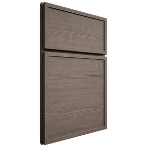Shiloh Cabinetry Full Overlay Napa Horizontal White Oak Quarter Sawn Clay Door