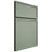 Shiloh Cabinetry Full Overlay Napa Horizontal White Oak Quarter Sawn Moss Door