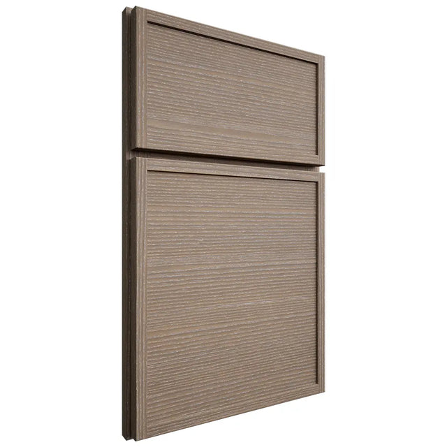 Shiloh Cabinetry Full Overlay Napa Horizontal White Oak Rift Cut Almond Door