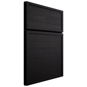 Shiloh Cabinetry Full Overlay Napa Horizontal White Oak Rift Cut Ink Door