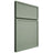 Shiloh Cabinetry Full Overlay Napa Horizontal White Oak Rift Cut Moss Door