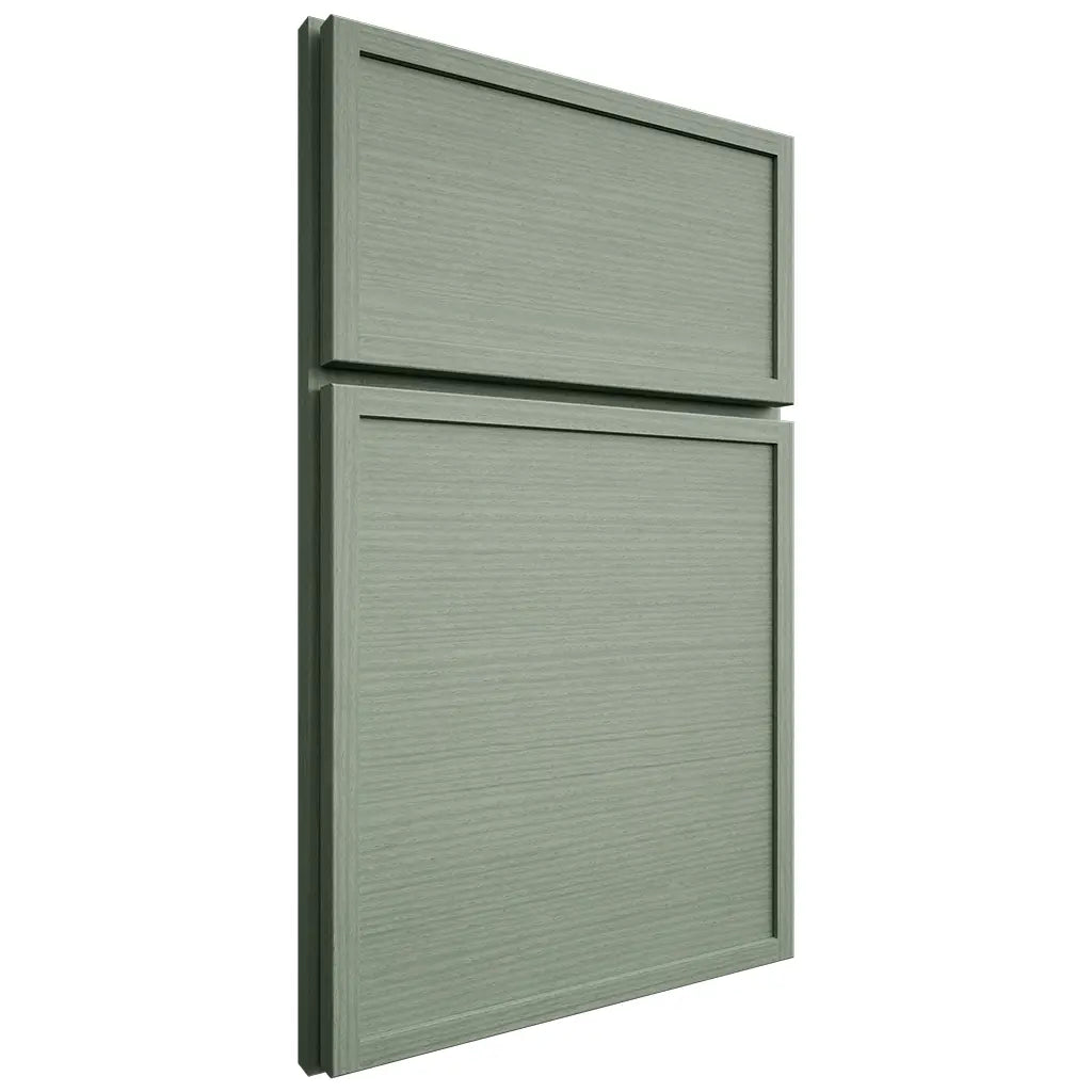 Shiloh Cabinetry Full Overlay Napa Horizontal White Oak Rift Cut Moss Door