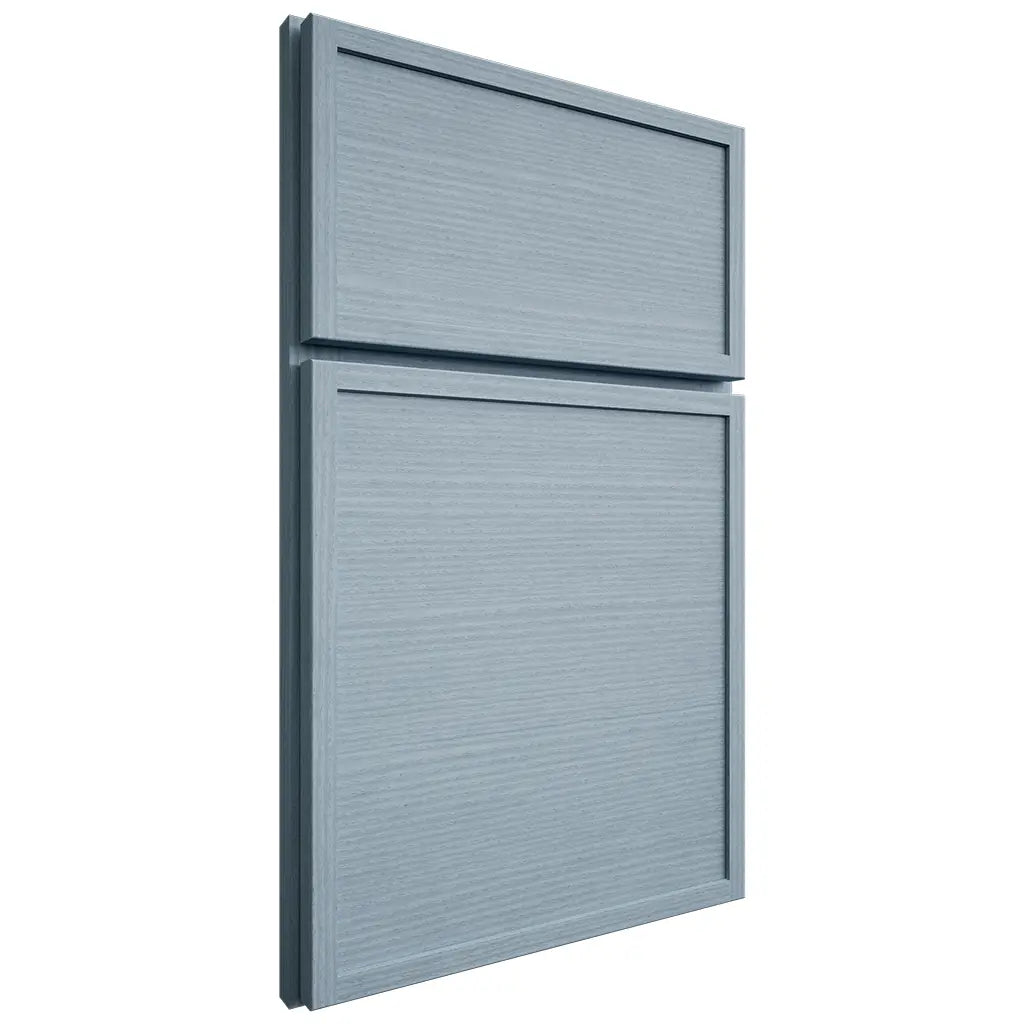 Shiloh Cabinetry Full Overlay Napa Horizontal White Oak Rift Cut Sky Door