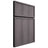 Shiloh Cabinetry Full Overlay Napa Vertical Hickory Plain Cut Cadet Door